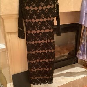 Elegant Black Lace Dress